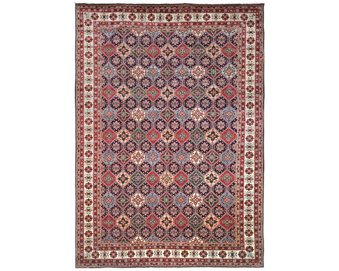 8x12 Yousafi Multicolor Afghan Hand Knotted Wool Area Rug